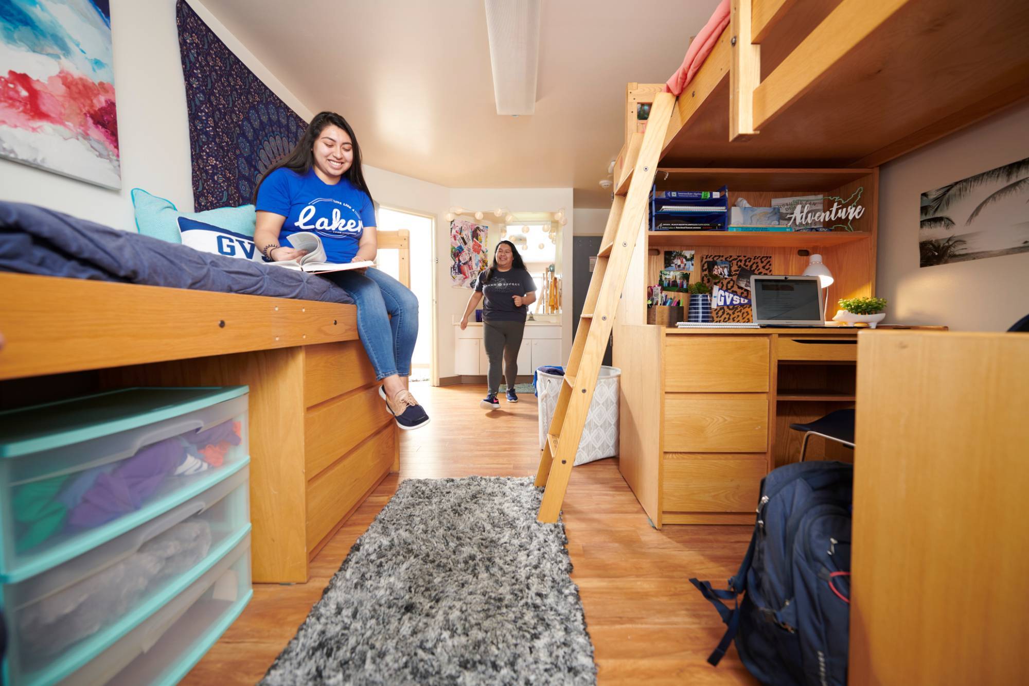 Image of students in a suite style room